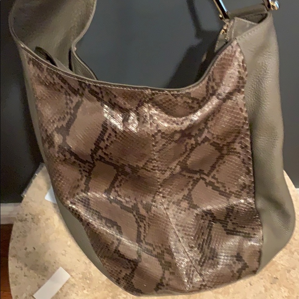 Gucci Bag Green Python Greenwich Hobo Army Bag - Picture 13 of 13